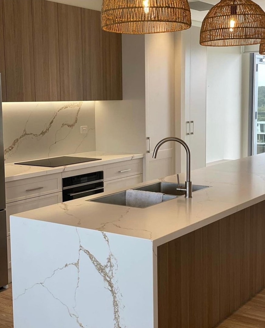 Modern kitchen design with island